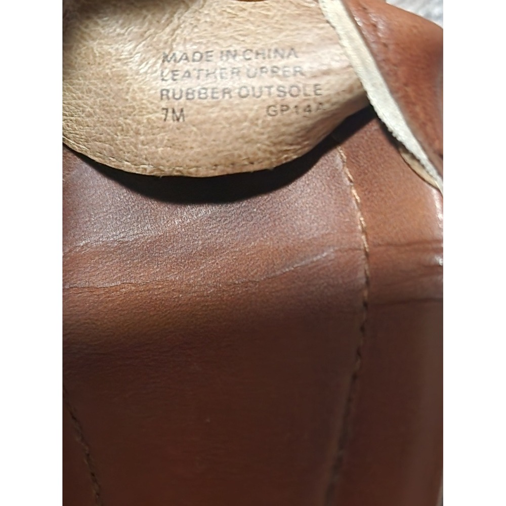 Michael Kors Leather Sandal Ankle Strap Brown Block Chunky Heels 7M - Picture 9 of 9